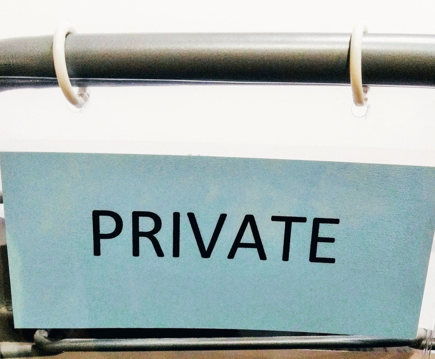 6" Shelf Label Sign Holder with Rings (5/10 PK)