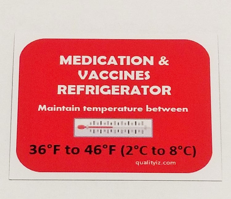 Refrigerator Magnets for Medication and Vaccine Storage (10 / 50 PK)