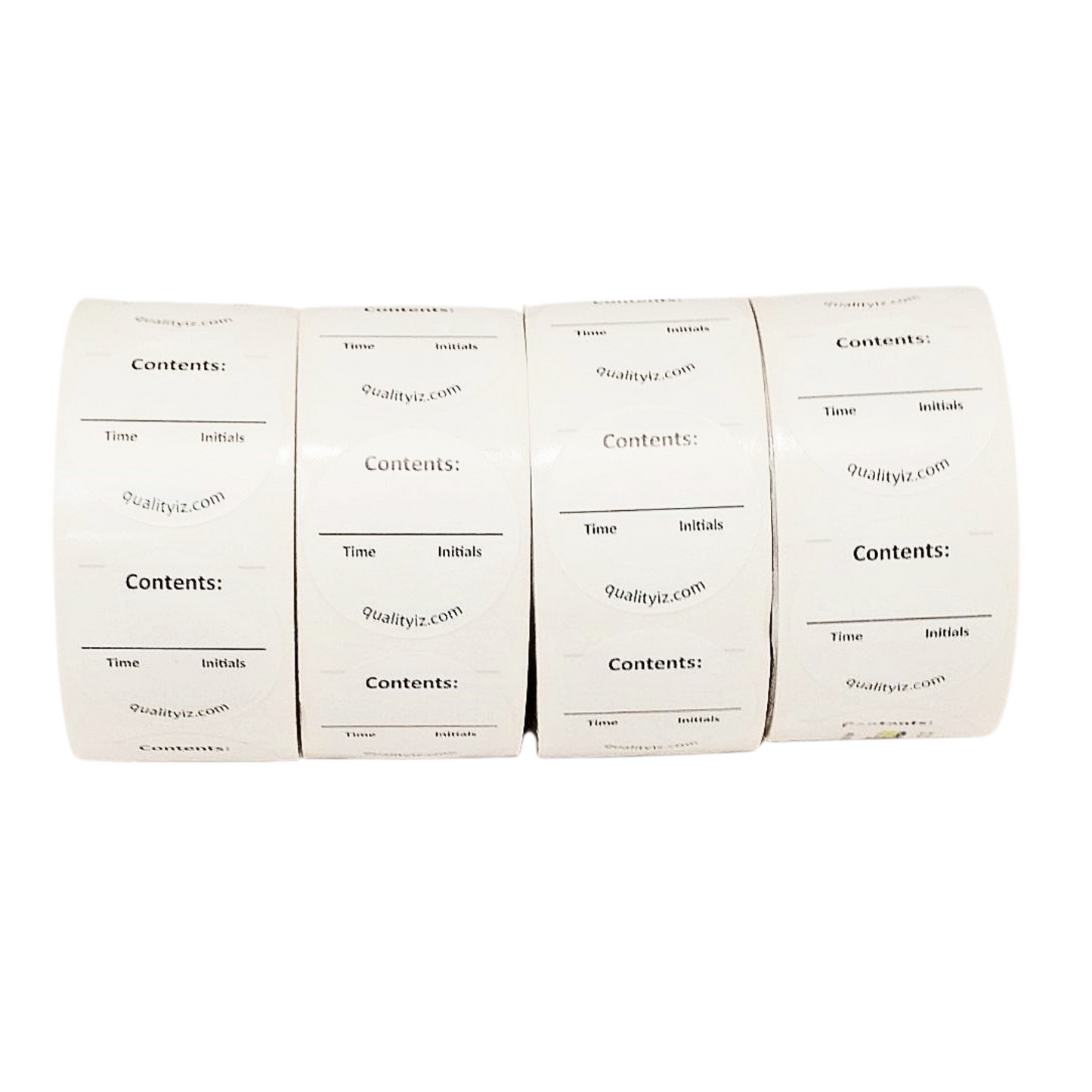 Contents Time Initials, Medication Syringe Labels, 1.5" (200, 100/roll)