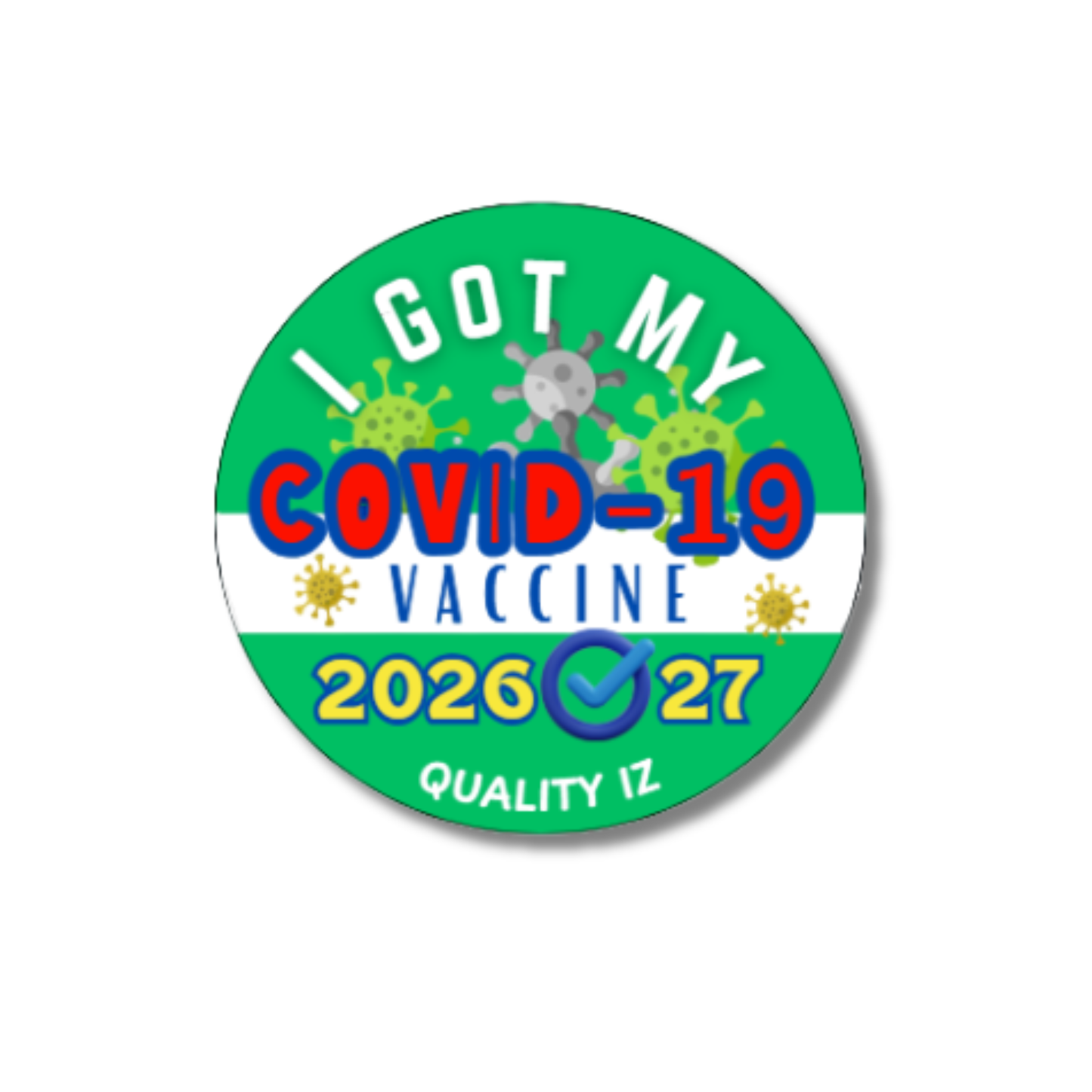 2026-27, I Got My COVID-19 Vaccine, Stickers (100/Roll)