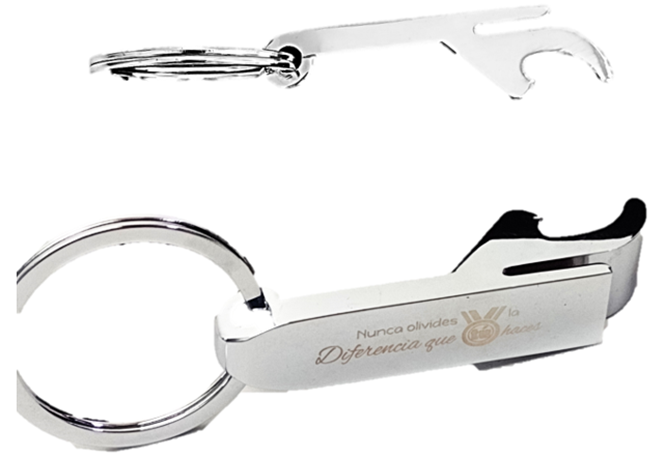 Spanish, Never Underestimate The Difference You Make, Chrome Keychain Opener