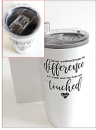 Never Underestimate The Difference You Made, 20 oz Tumbler, English