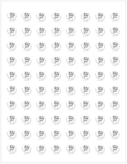 Digital File, Thank You For Supporting Our Local Small Business, 0.75" Stickers Printable