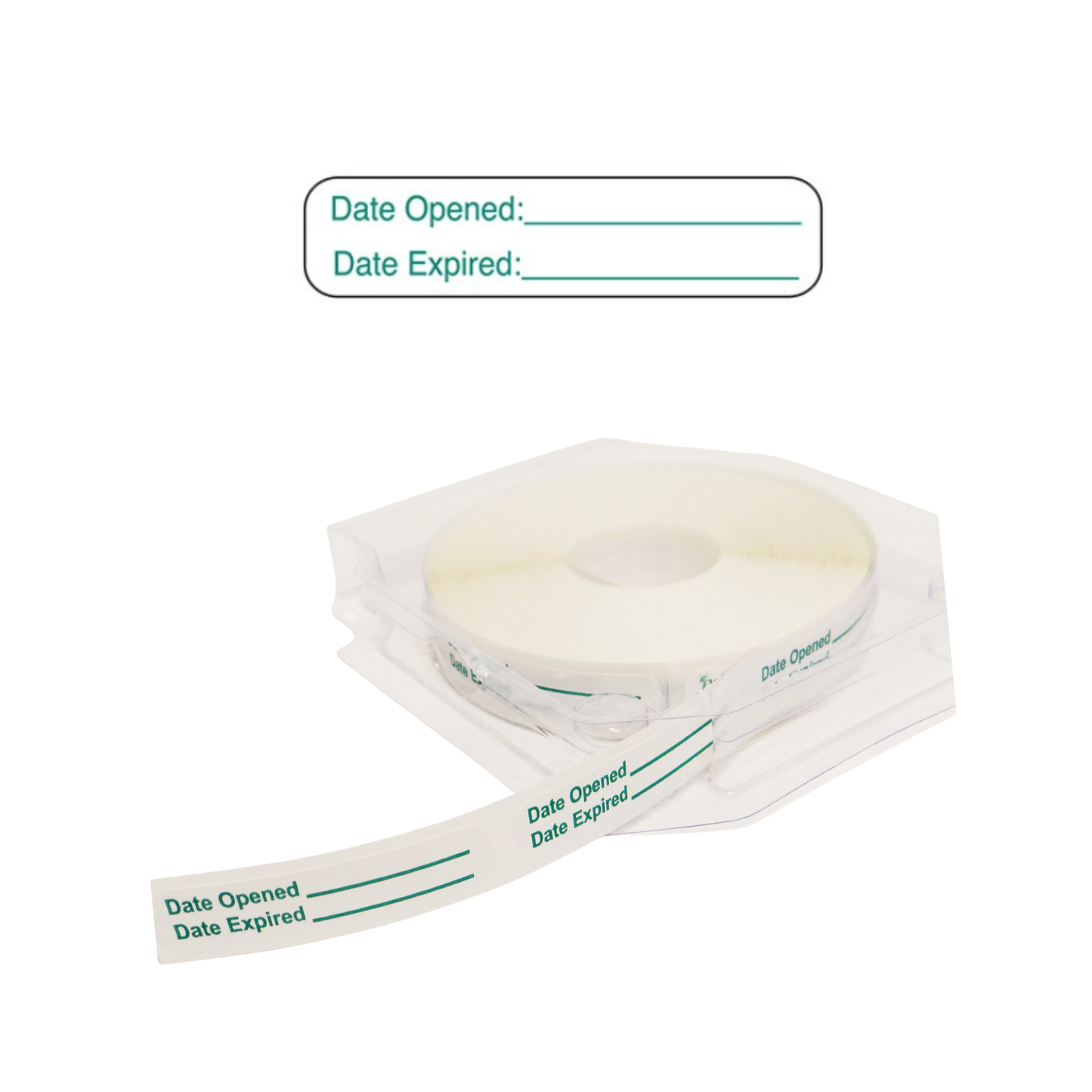 Date Opened Date Expired Labels (1,000; 2-500 rolls)