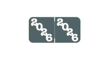 2026 Year Filing Labels, 500pk