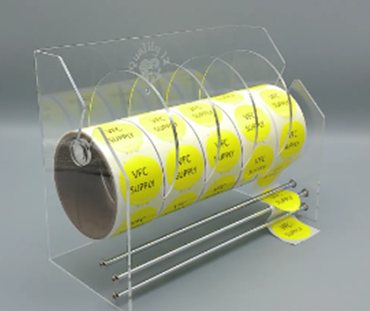 9 Inch, Adjustable 6-Disk Label Dispenser, by Quality IZ