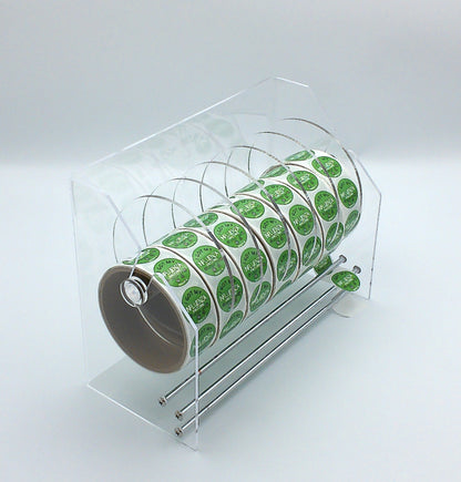 9 Inch, Adjustable 6-Disk Label Dispenser, by Quality IZ