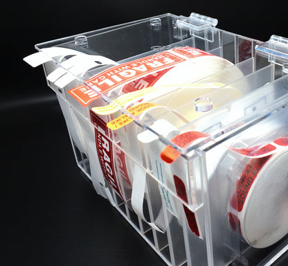 Adjustable Multi-Label Dispenser, Stack & Easy Peel Box (5 to 10 Rolls), By Quality IZ
