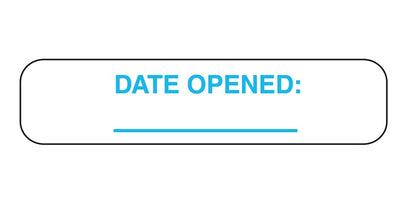 Date Opened Labels (1,000; 2-500 rolls)