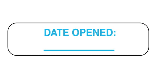 Date Opened Labels (1,000; 2-500 rolls)
