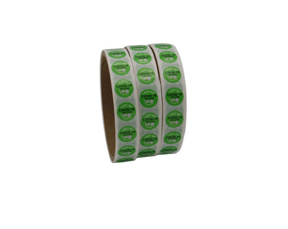 0.5", I Got My COVID-19 Vaccine, Stickers (Green; 100 Per Roll)
