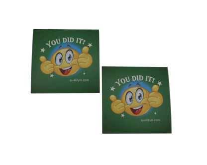 3x3" You Did it!, High Quality Square Stickers (50-PK)