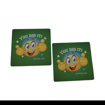 3x3" You Did it!, High Quality Stickers (50-PK)