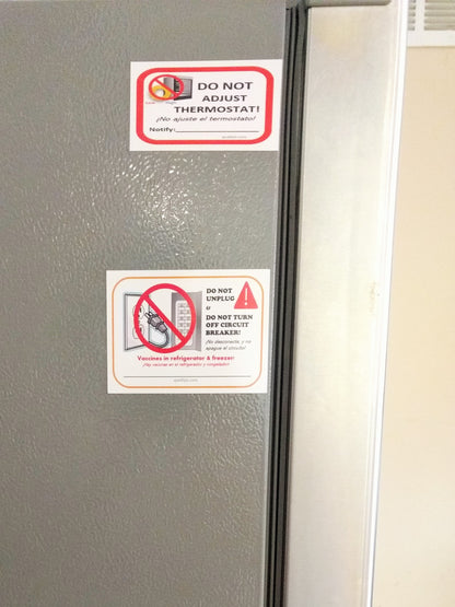 Do Not Adjust Thermostat MAGNETS - Bilingual 10/50 PK)