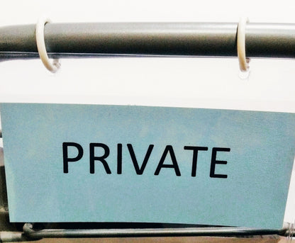 6" Shelf Label Sign Holder with Rings (5/10 PK)
