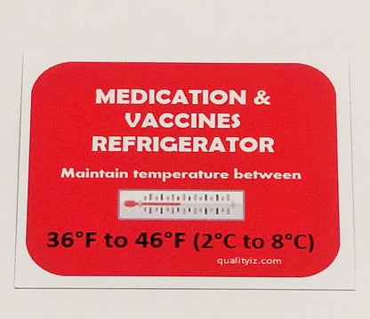 Refrigerator Magnets for Medication and Vaccine Storage (10 / 50 PK)