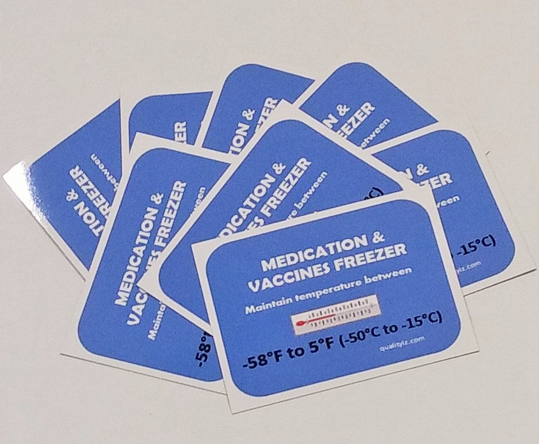 Freezer Magnets for Medication and Vaccine Storage (10 / 50 PK)