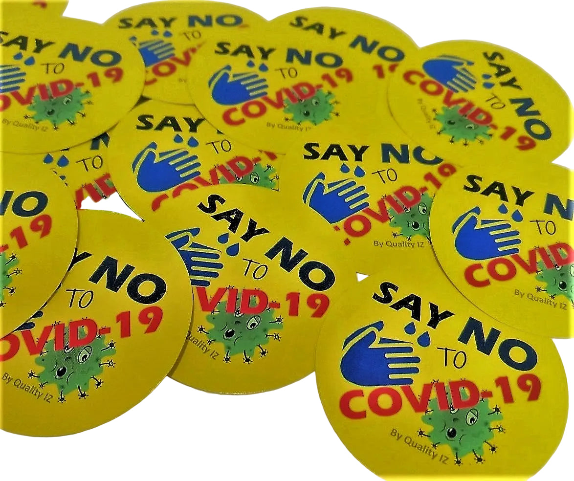 Say NO To COVID-19, 2" Stickers (50 Pk)