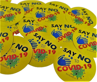 Say NO To COVID-19, 2" Stickers (50 Pk)