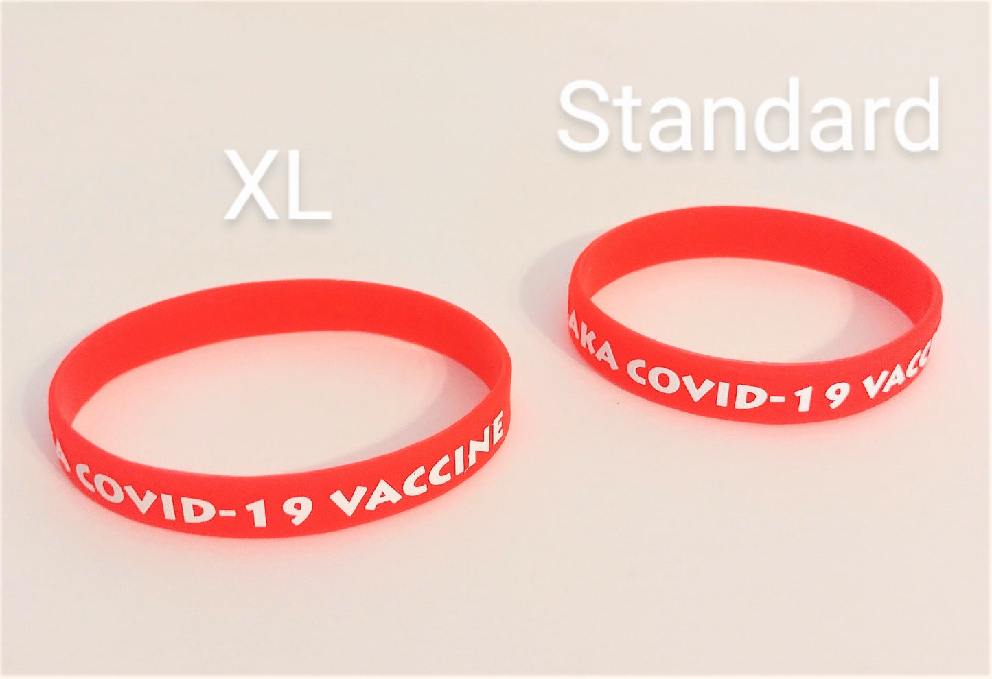 I Got My Coronavirus AKA COVID-19 Vaccine, 0.5" Width Wristbands (5-Pk)