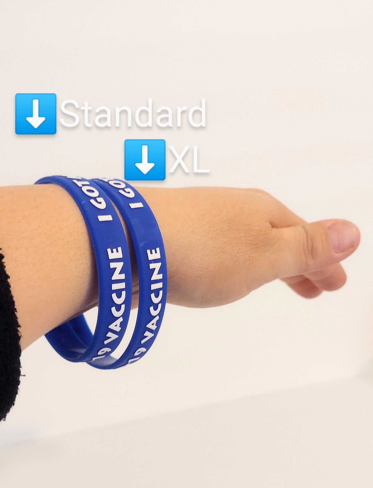 I Got My Coronavirus AKA COVID-19 Vaccine, 0.5" Width Wristbands (5-Pk)