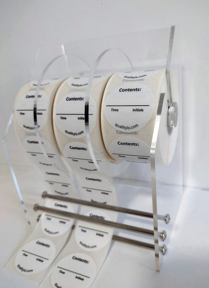 5 Inch, Adjustable 3-Disk Label Dispenser, by Quality IZ