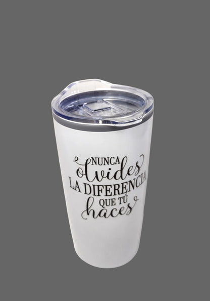 Spanish, Never Underestimate The Difference You Make, 20 oz Tumbler