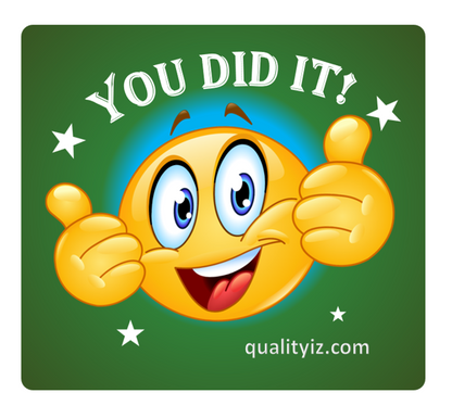 3x3" You Did it!, High Quality Stickers (50-PK)