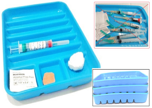 Medical Syringe Trays, Set of 5