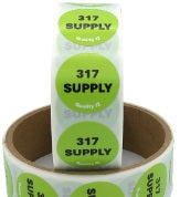 317 Supply Labels, 1" (100, 100/roll)