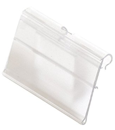 8 Storage Baskets 10x3" & 12 Label Holders With Cards, White