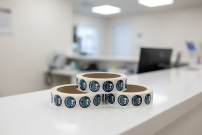 0.5", I Got My COVID-19 Vaccine, Stickers (Black; 100 Per Roll)