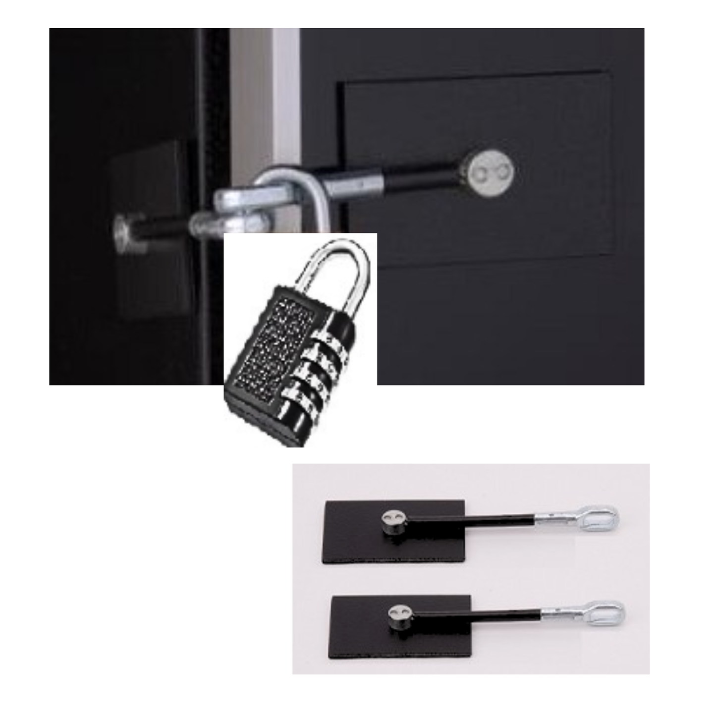 Refrigerator/Freezer Lock Kit, With Combination Lock (Select Color)