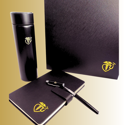 Caduceus, Smart Touch Display Vacuum Flask, Notebook, Pen & Matching Gift Box, Gift Set
