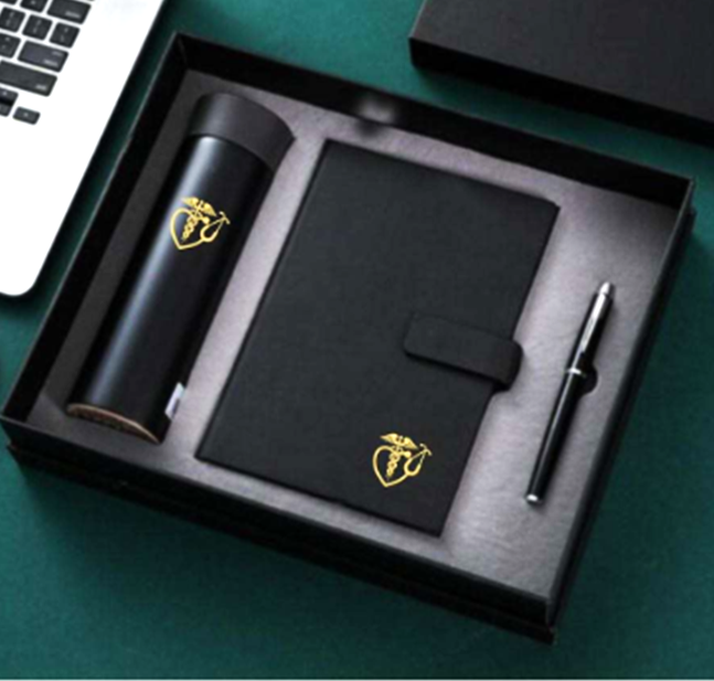 Caduceus, Smart Touch Display Vacuum Flask, Notebook, Pen & Matching Gift Box, Gift Set