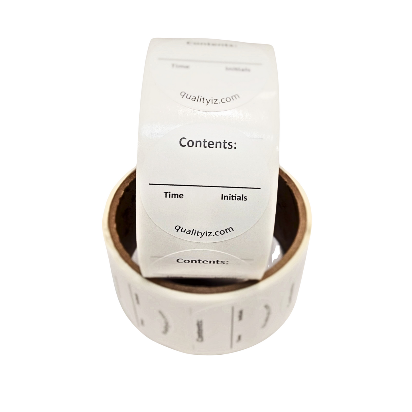 Contents Time Initials, Medication Syringe Labels, 1.5" (200, 100/roll)