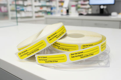 Date Vial Opened Date Vial Expired Labels (1,000; 2-500 rolls)
