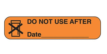Do Not Use After Date Labels (1,000, 2-500 per roll)
