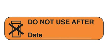 Do Not Use After Date Labels (1,000, 2-500 per roll)