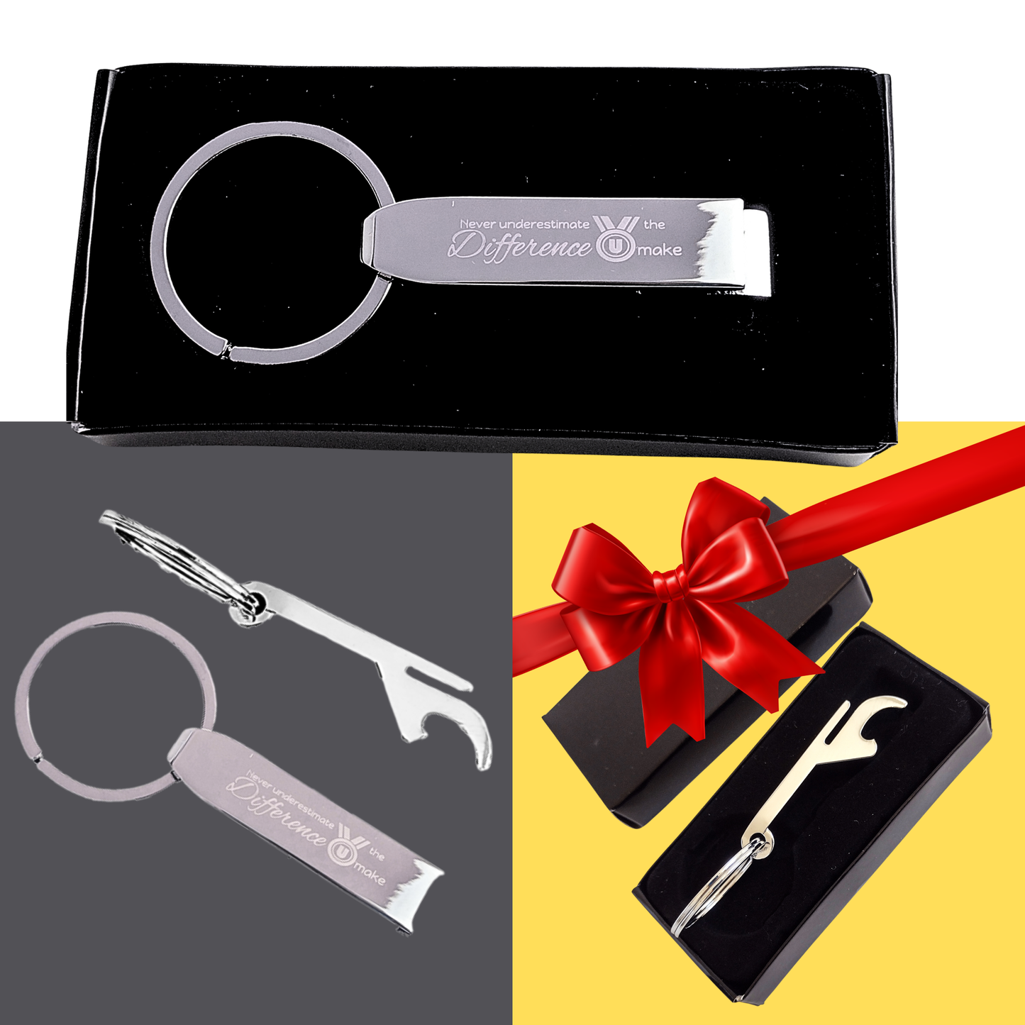 Never Underestimate The Difference You Make, Chrome Keychain Opener