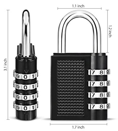 Refrigerator/Freezer Lock Kit, With Combination Lock (Select Color)
