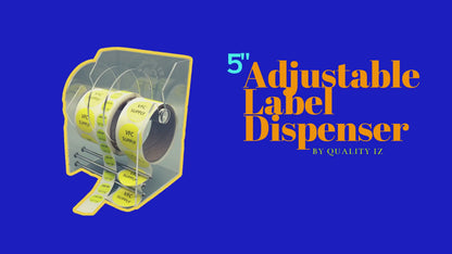 5 Inch, Adjustable 3-Disk Label Dispenser, by Quality IZ