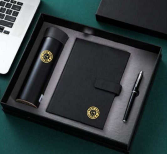 Real Life Hero, Smart Touch Display Vacuum Flask, Notebook, Pen & Matching Gift Box, Gift Set