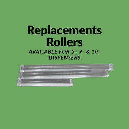 Acrylic Roller Bar for 5", 9" or 10" Adjustable Disk Label Dispensers by Quality IZ
