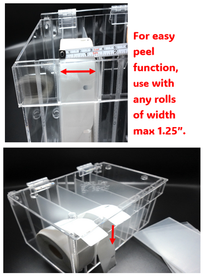Adjustable Multi-Label Dispenser, Stack & Easy Peel Box (5 to 10 Rolls), By Quality IZ