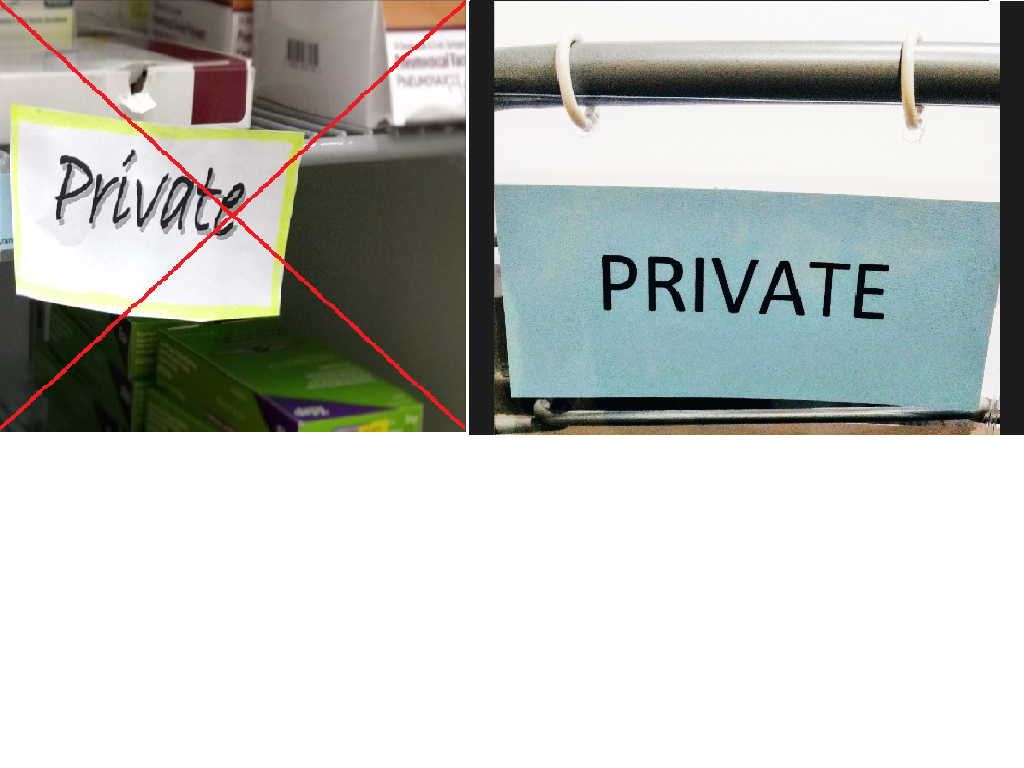 6" Shelf Label Sign Holder with Rings (5/10 PK)