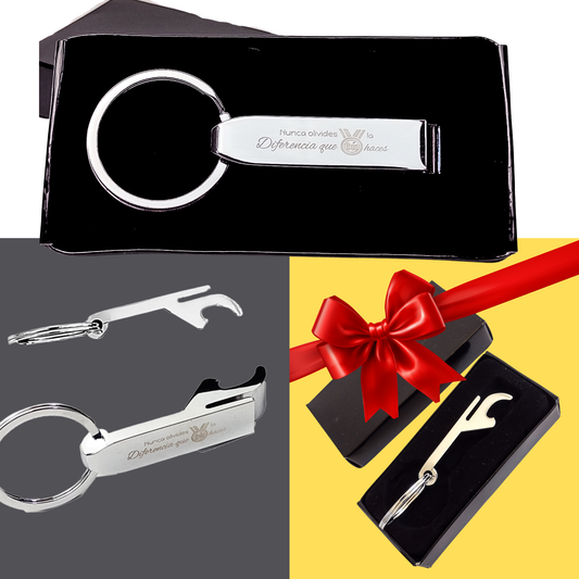 Spanish, Never Underestimate The Difference You Make, Chrome Keychain Opener