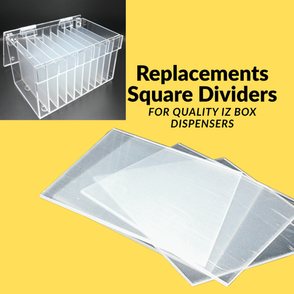 3-Pk Square Dividers For Box Adjustable Multi-Label Dispenser, By Quality IZ