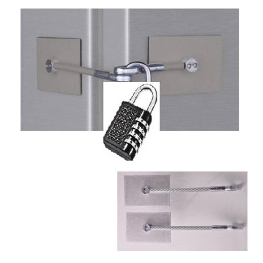 Refrigerator/Freezer Lock Kit, With Combination Lock (Select Color)