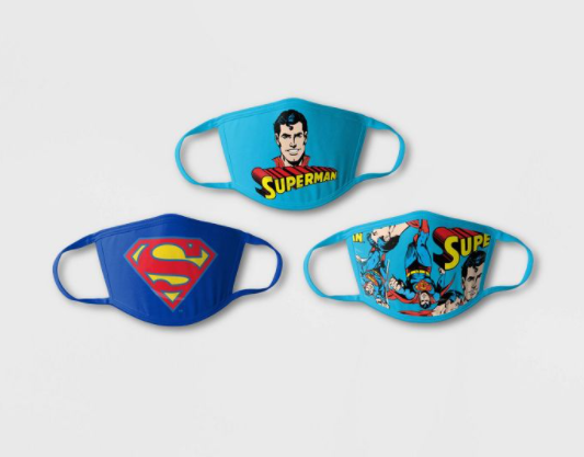 Face Mask, Kids Character, Cloth, 3-pk